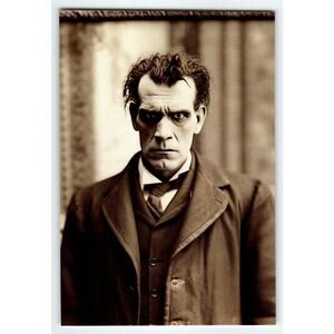 Vintage Style Halloween Horror Photo 4x6 Glossy Paper Creepy Man